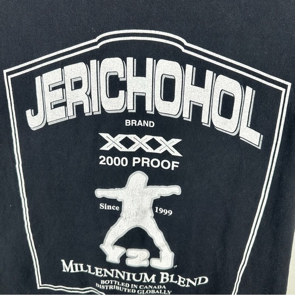 WWE Men's Black Chris Jericho 2000 Proof Jerichohol T-Shirt - Size M - Picture 2 of 6